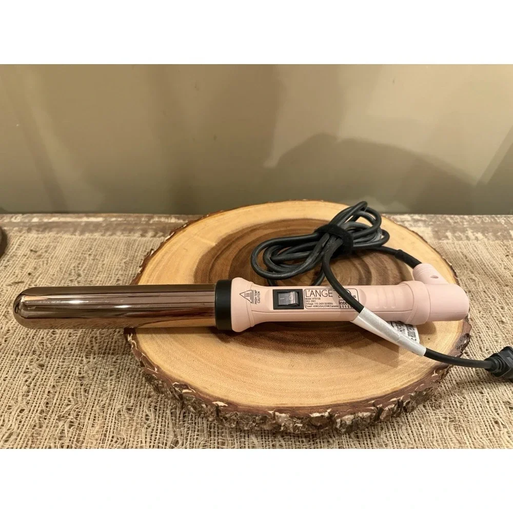 L'ange‎ Hair Ondulé Curling Wand Pink Blush 32mm Titanium Barrel Swivel Cord